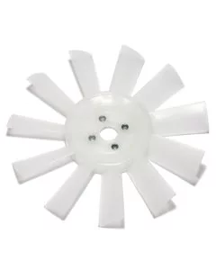 11 Blade Plastic Fan - White 