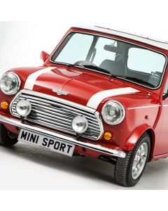 Mini Bonnet Stripes - White